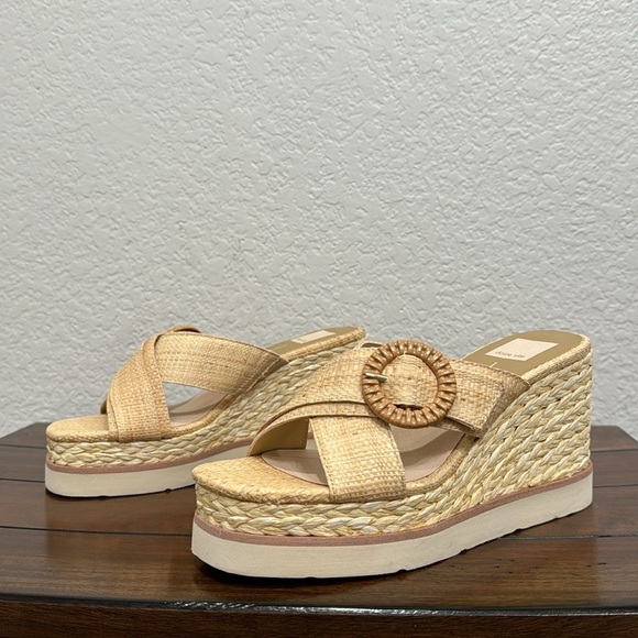 NWT Dolce Vita Liesel Wedge Sandals Size 8.5 - Picture 4 of 7